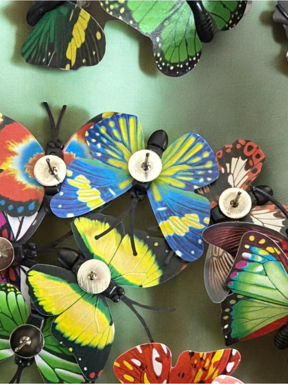 Colorful Butterfly Thumb Tacs - Multiple Colors